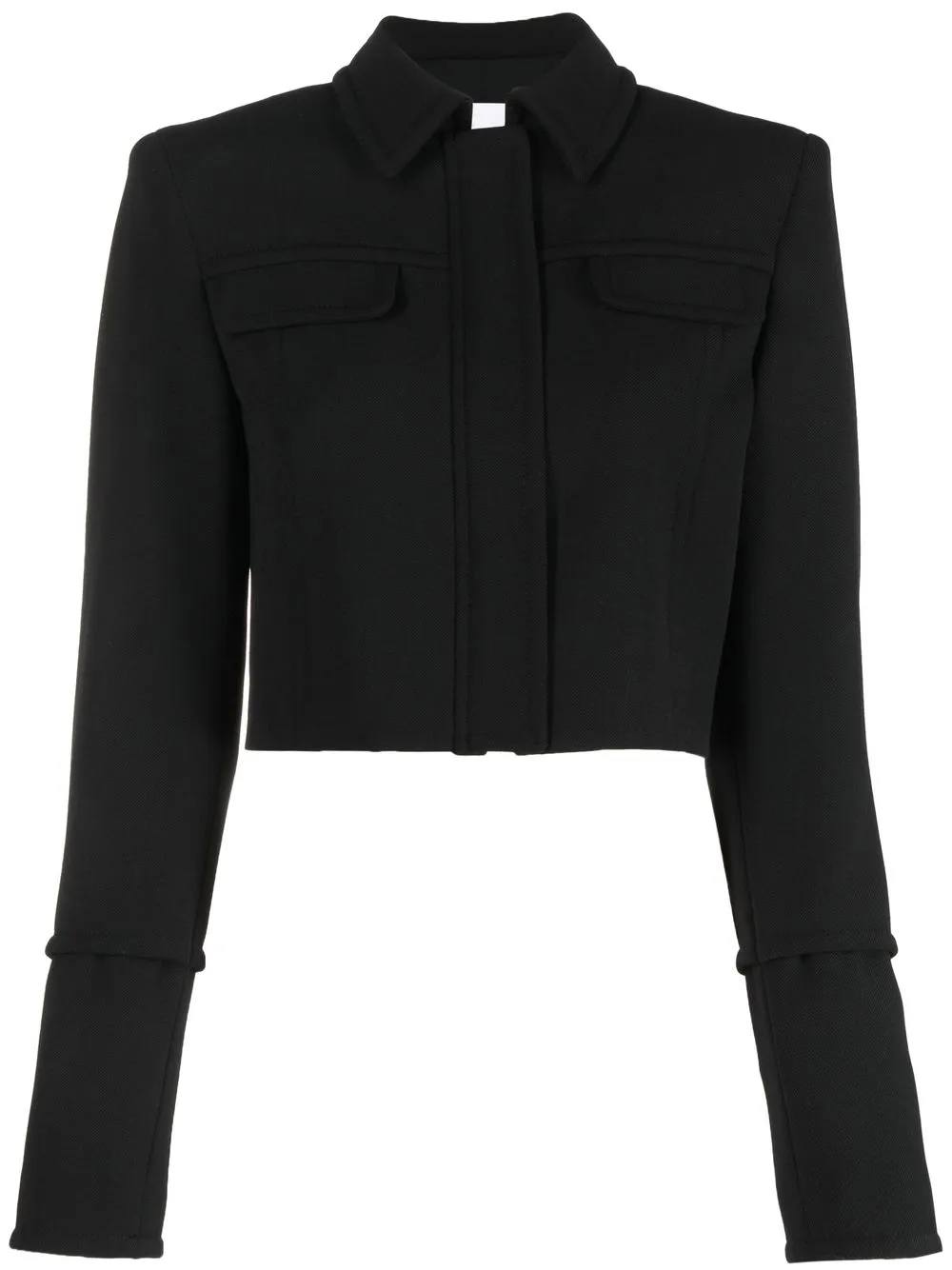 

Genny cropped zipped jacket - Black