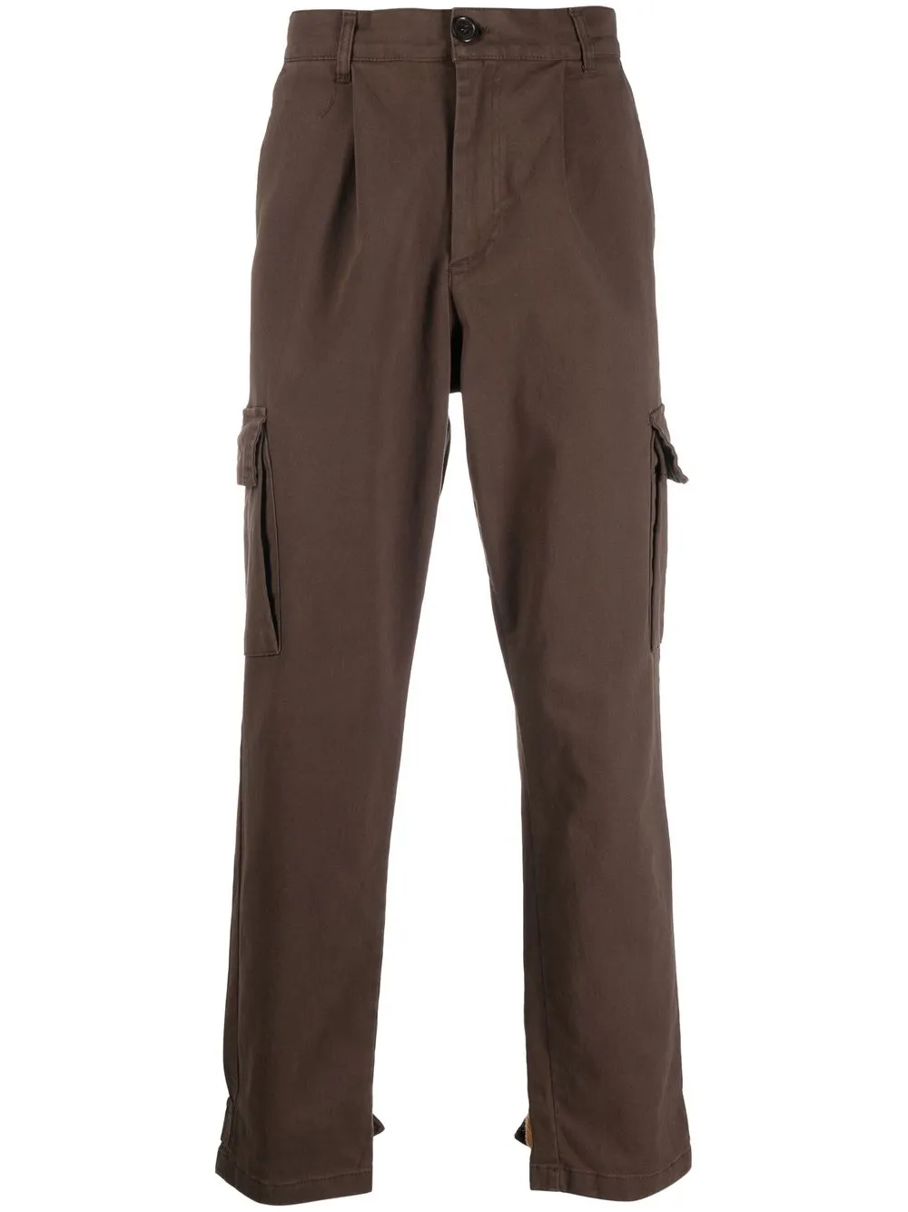 

Family First pleat-detail cargo trousers - Brown