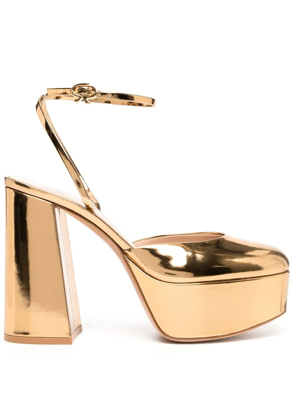 

Gianvito Rossi 130mm metallic-effect pumps - Gold