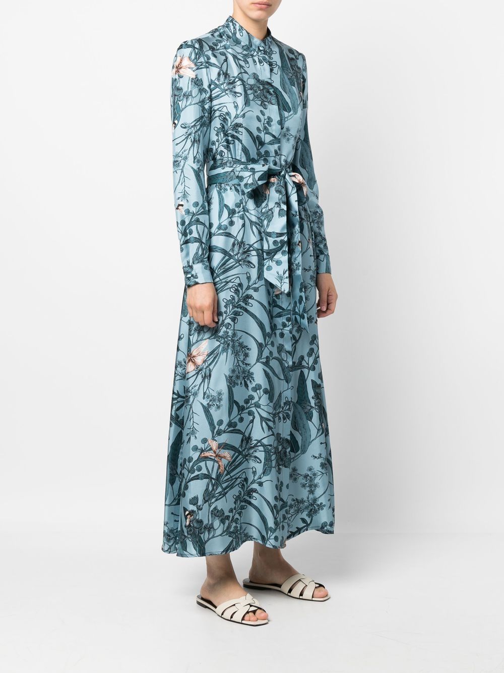 813 floral-print Maxi Shirt Dress - Farfetch