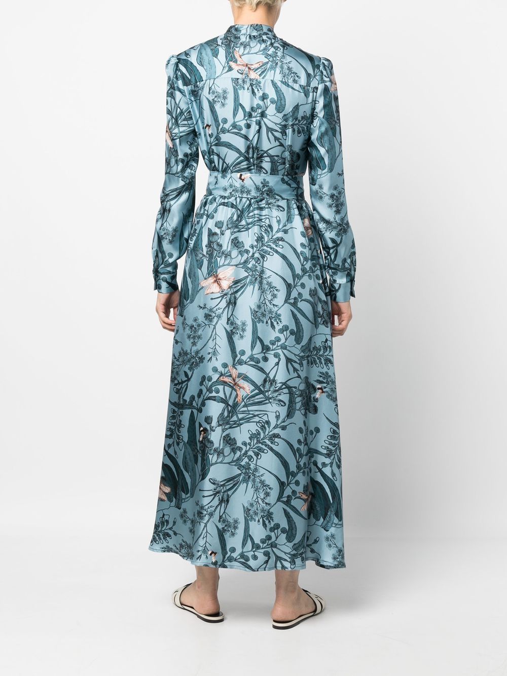 813 floral-print Maxi Shirt Dress - Farfetch