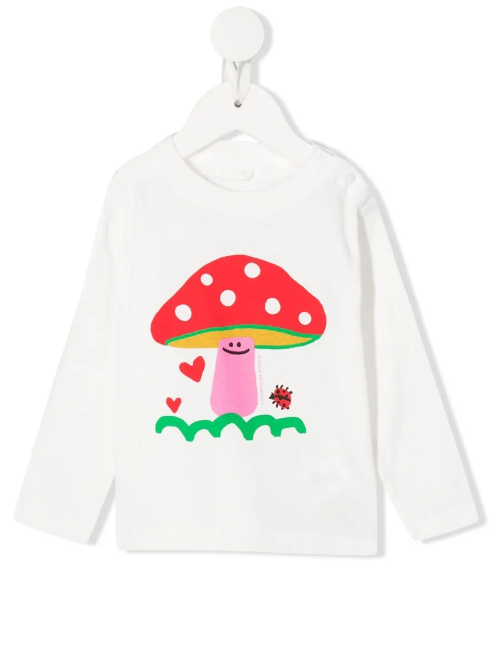 

Stella McCartney Kids playera manga larga - Blanco