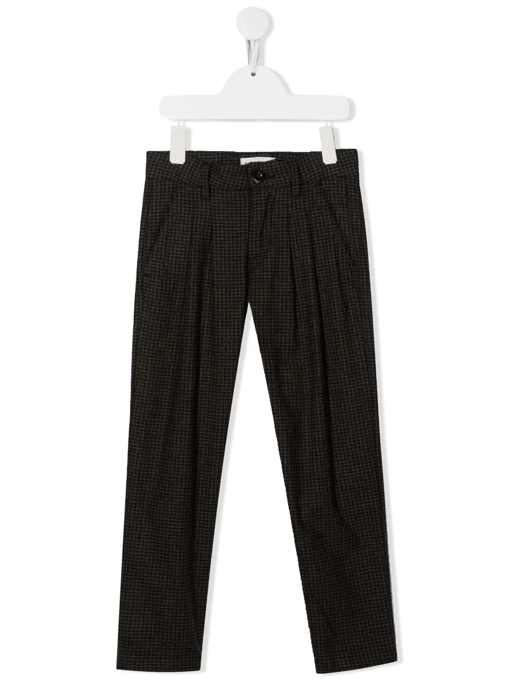 

Paolo Pecora Kids pantalones con cuadros estampados - Negro