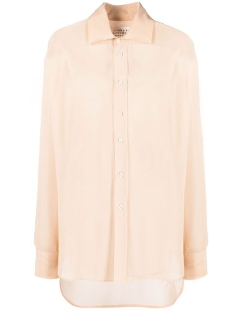 Maison Margiela four-stitch silk shirt Women