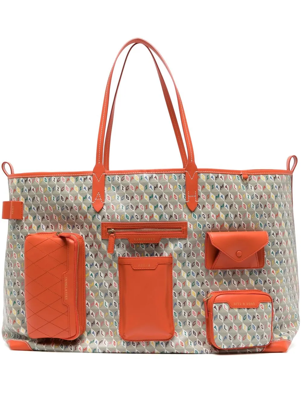 

Anya Hindmarch monogram-print tote bag - Orange