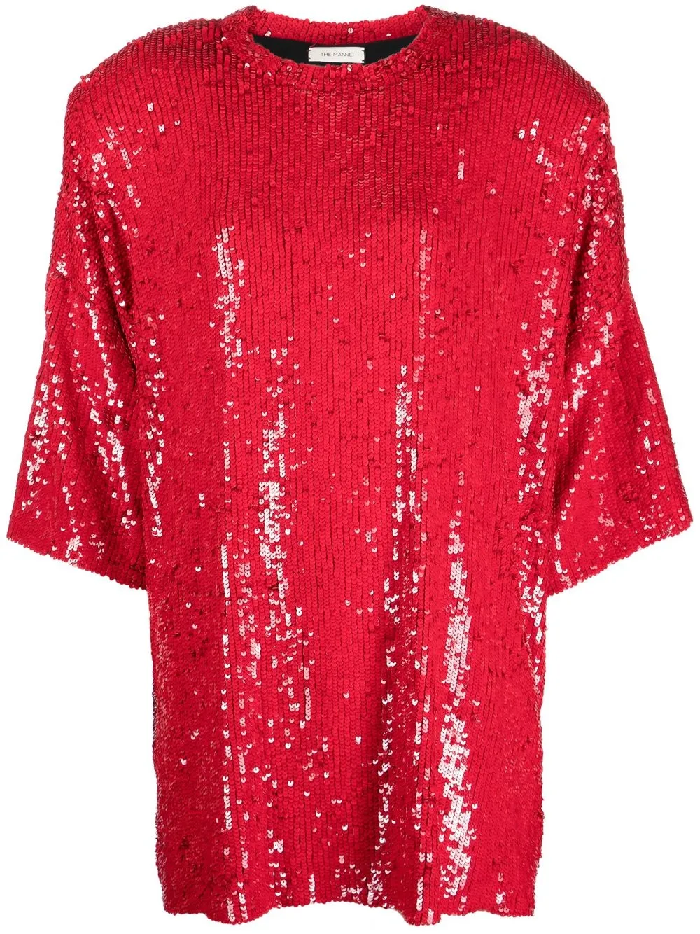 

The Mannei embellished shift dress - Red