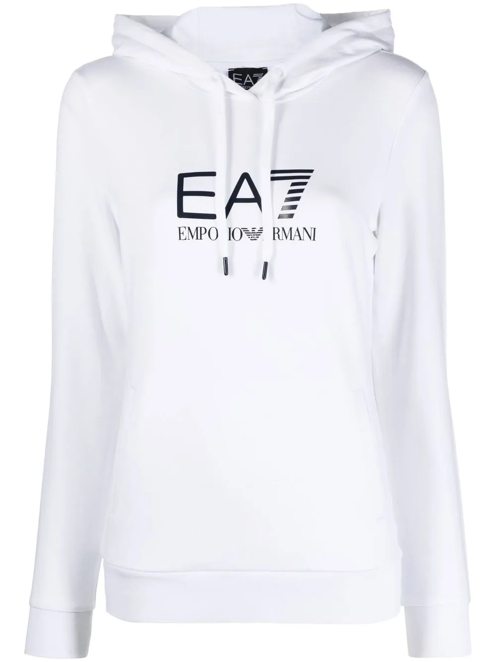 

Ea7 Emporio Armani logo-print hoodie - White