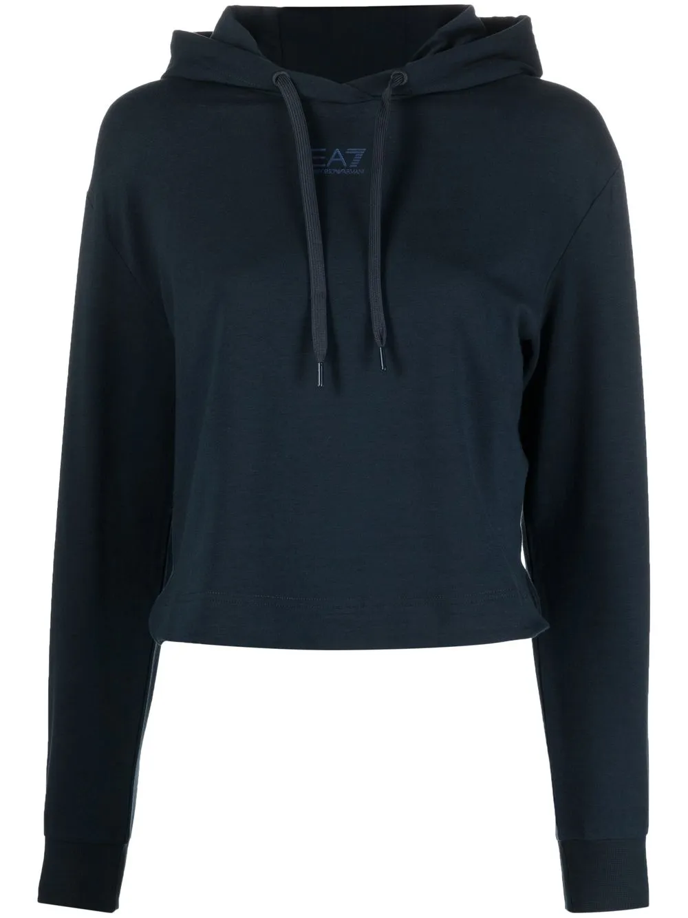 

Ea7 Emporio Armani hoodie con logo estampado - Azul