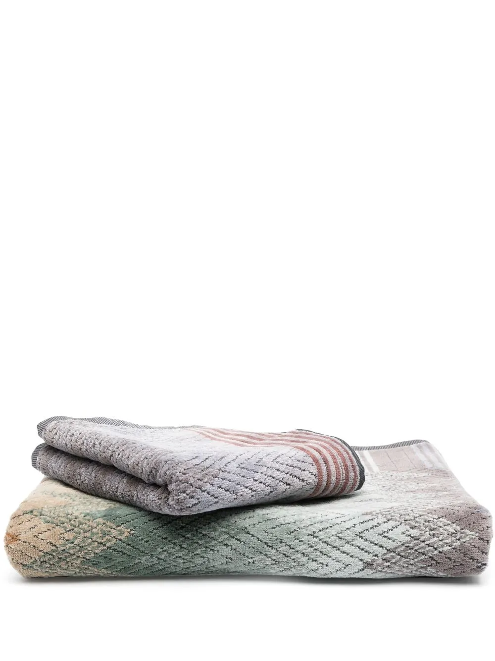 

Missoni Yaco patterned towel - Green