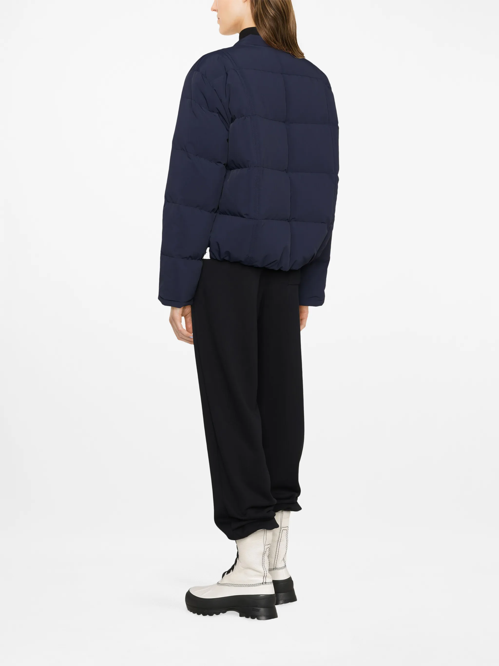 oversized cotton puffer jacket Jil Sander
