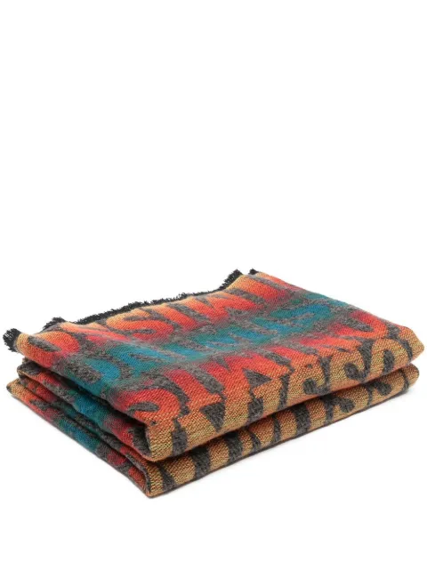 Missoni Home intarsia-knit logo throw 