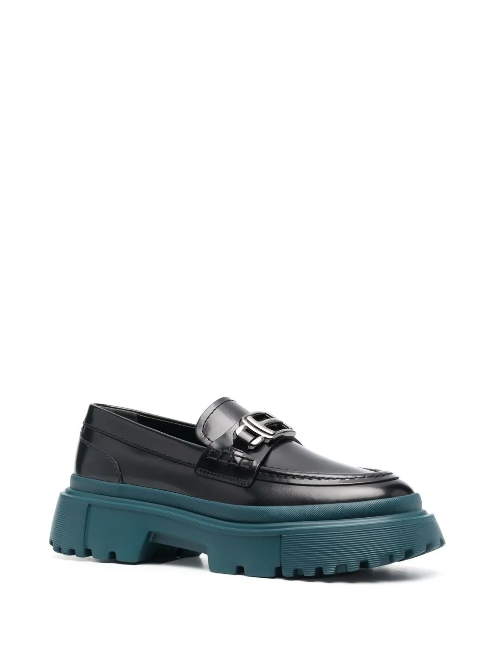 hogan platform loafers