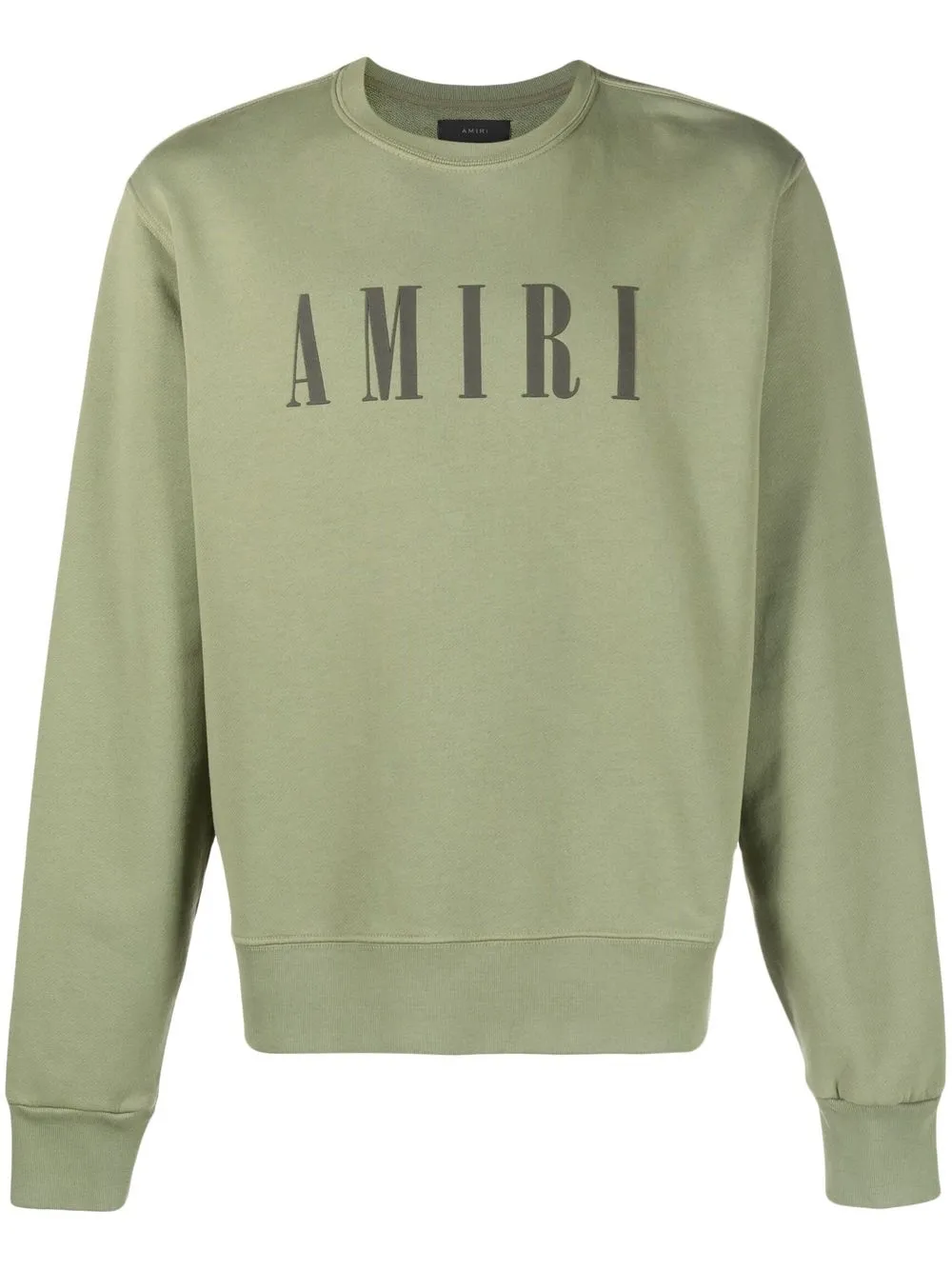 AMIRI logo-print Crew Neck Sweatshirt - Farfetch