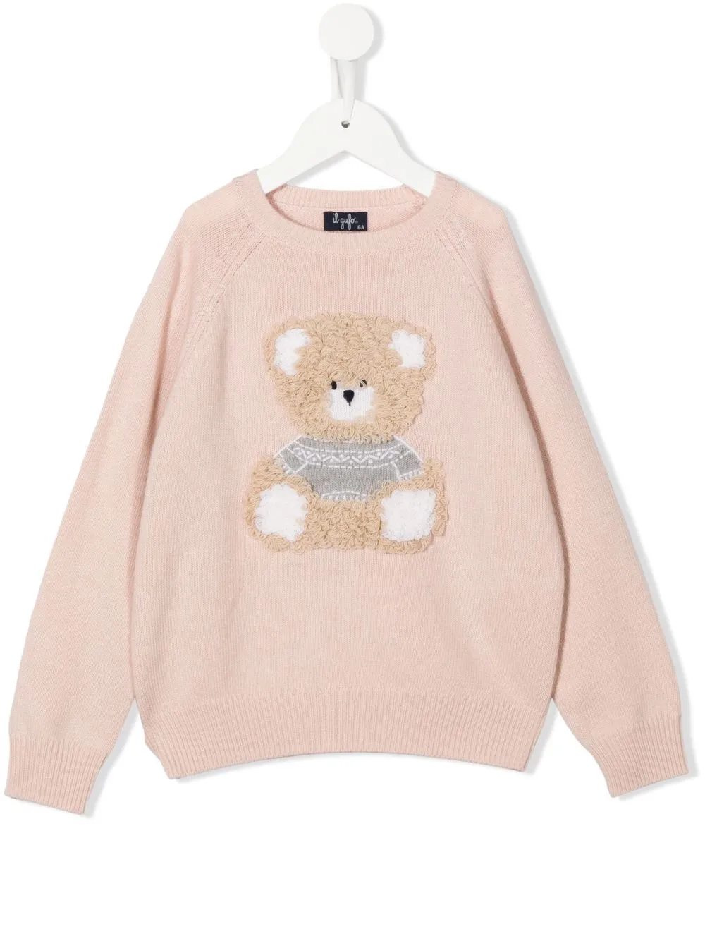 

Il Gufo Teddy crew-neck jumper - Pink