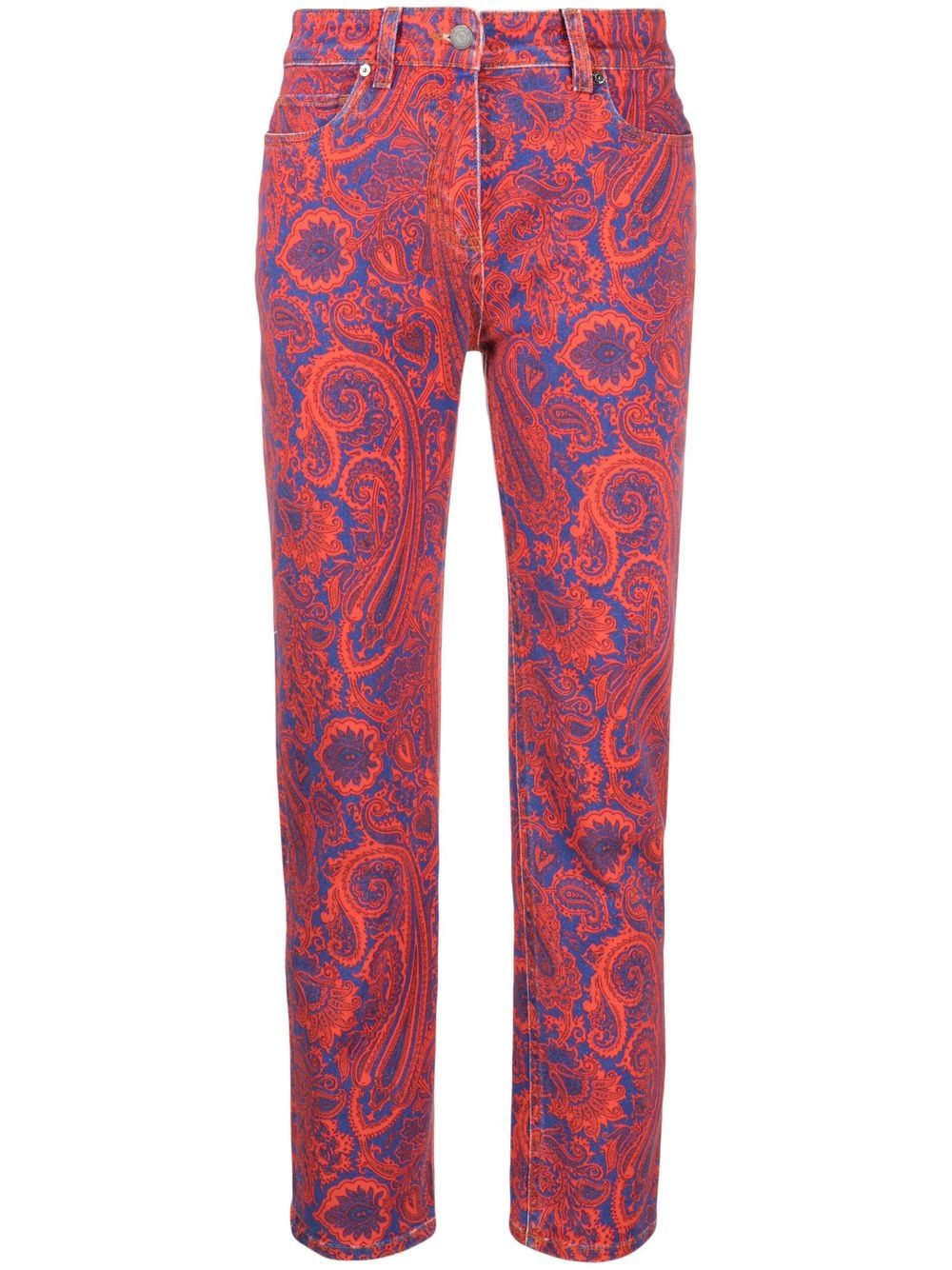 

ETRO jeans con dobladillo acampanado - Rojo