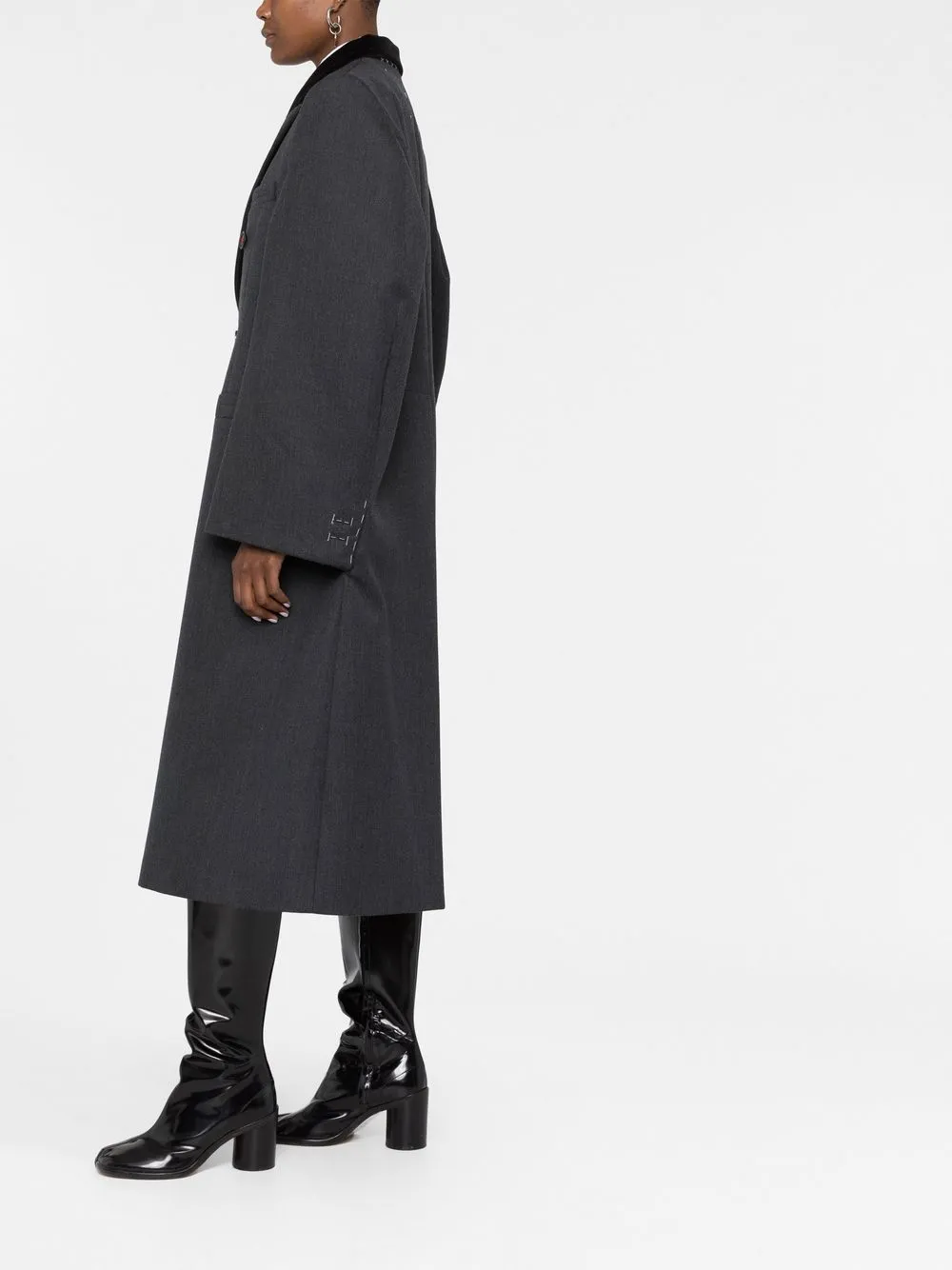 Cavalry double-breasted wool coat