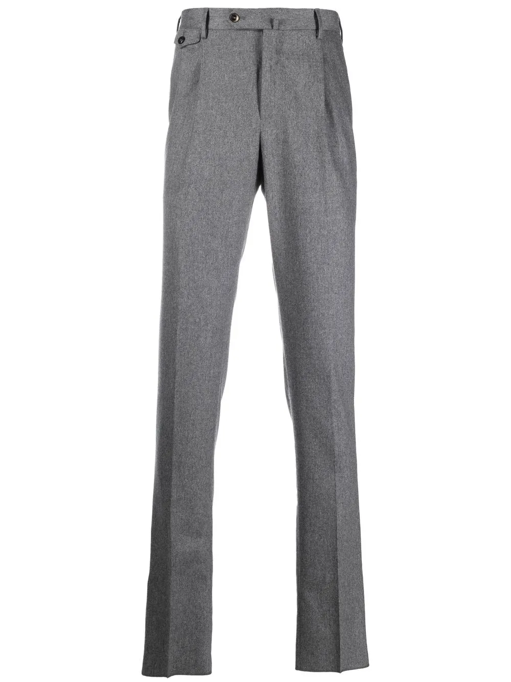 

PT TORINO pleated stretch-flannel trousers - Grey