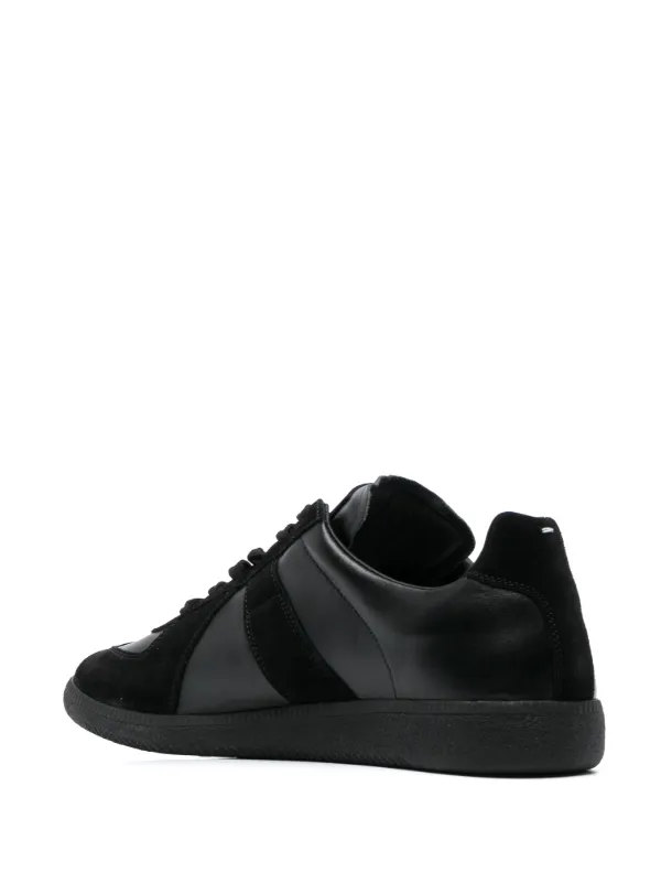 Maison Margiela Replica レザースニーカー | ブラック | FARFETCH JP