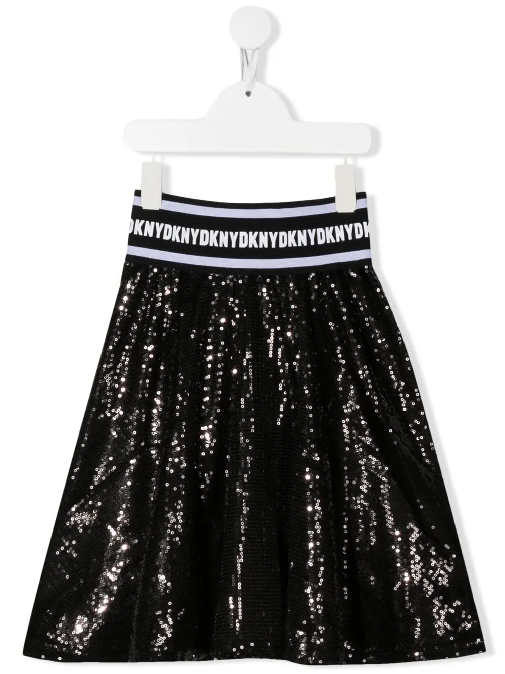 

Dkny Kids falda corta con detalle de lentejuelas - Negro