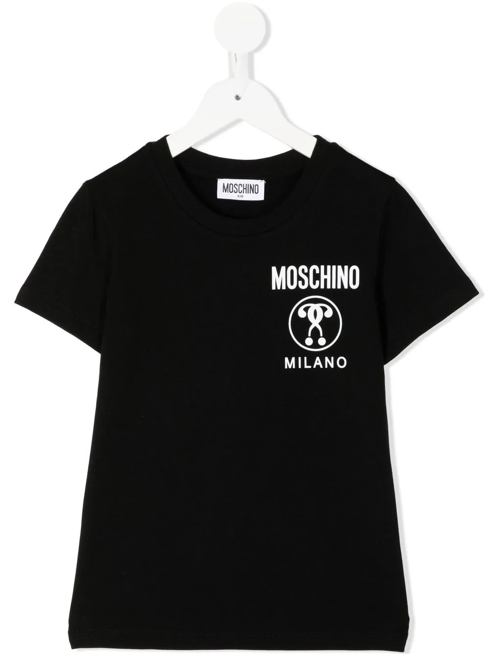 

Moschino Kids logo-print cotton T-shirt - Black