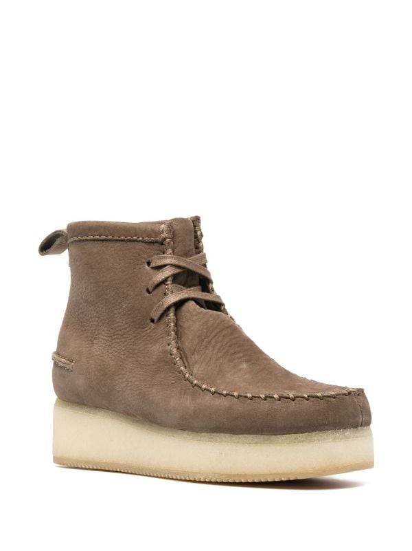 Wallabee suede boots