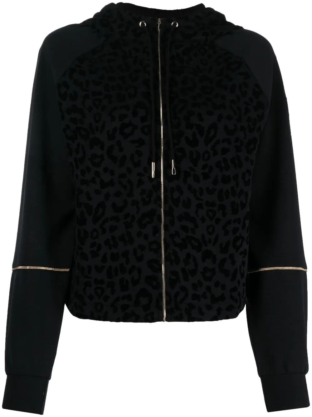 

Ea7 Emporio Armani animal-print zip hoodie - Black