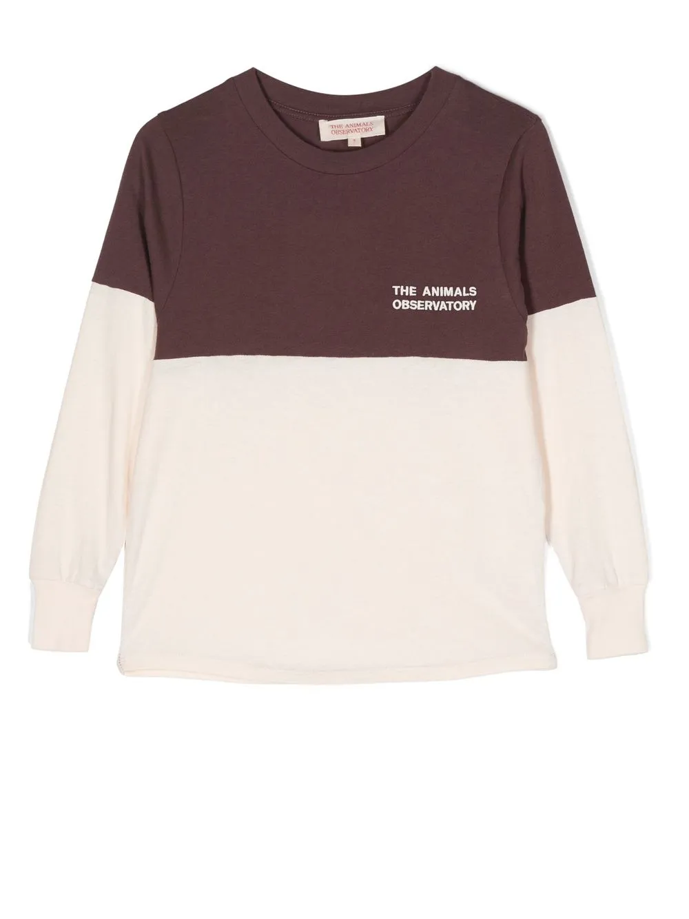 

The Animals Observatory colour-block logo-print sweatshirt - Purple