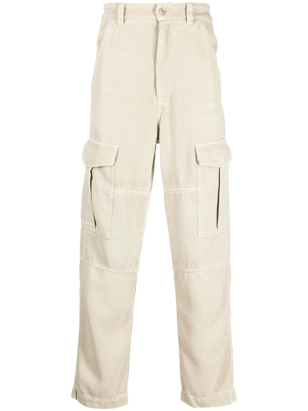 

Isabel Marant pantalones Terence cargo rectos - Neutro