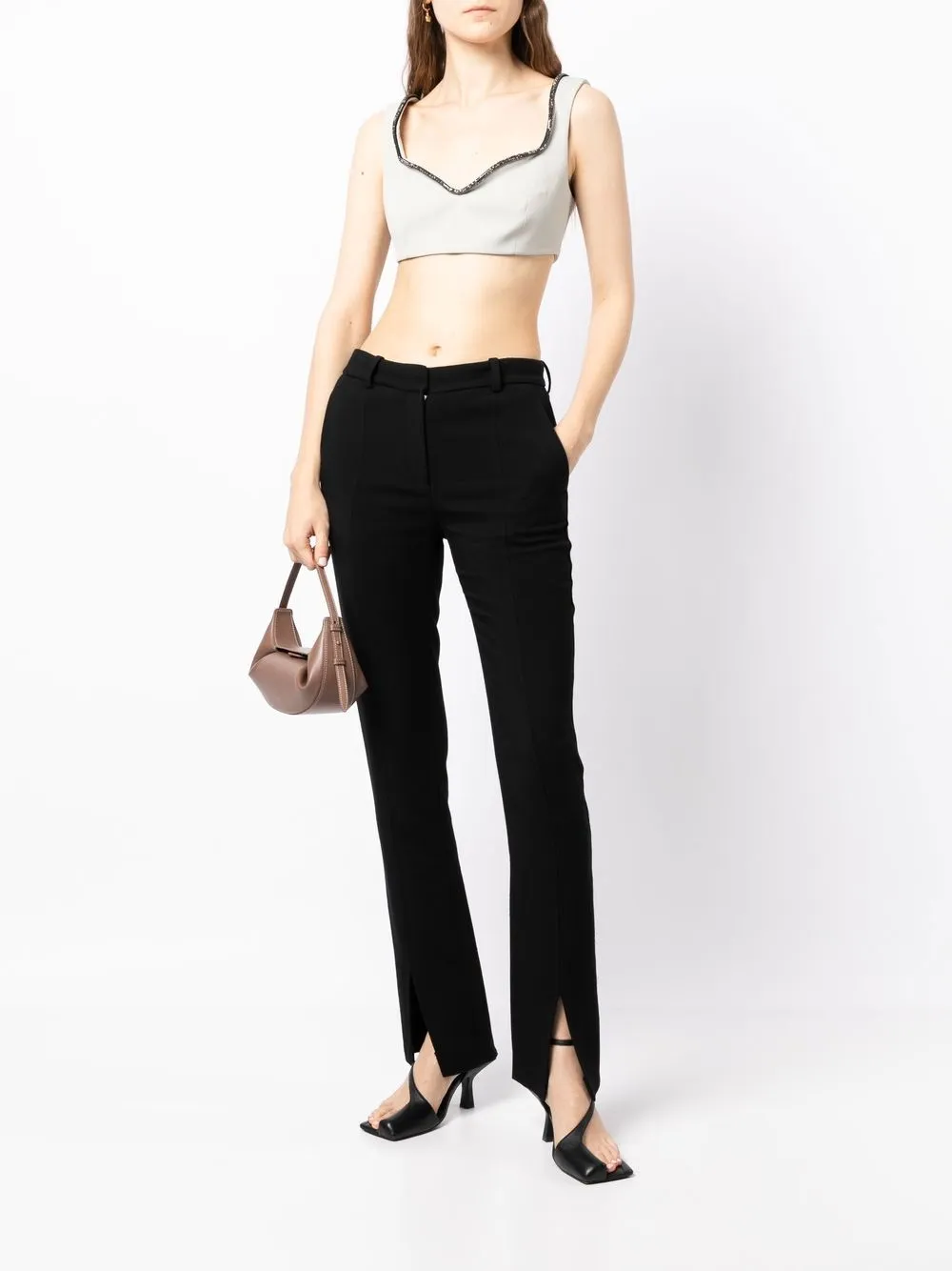 ANOUKI Cropped bustier - Groen