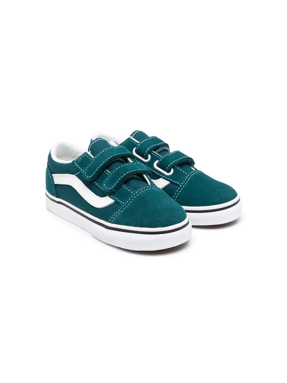 

Vans Kids tenis bajos con cierre autoadherente - Azul