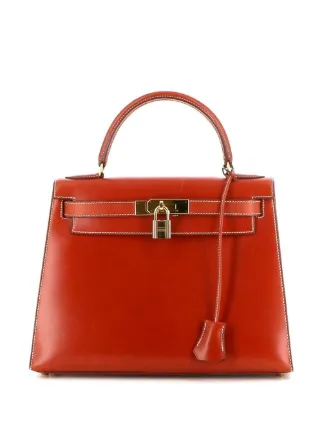 Hermes Pre Owned pre owned Kelly 28 two way Bag Red FARFETCH UK