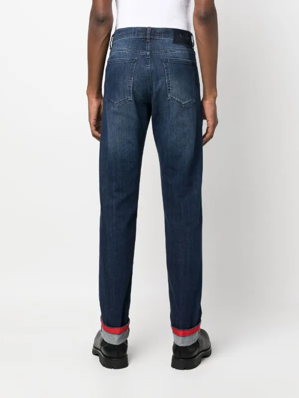 Dark wash 2025 straight leg jeans