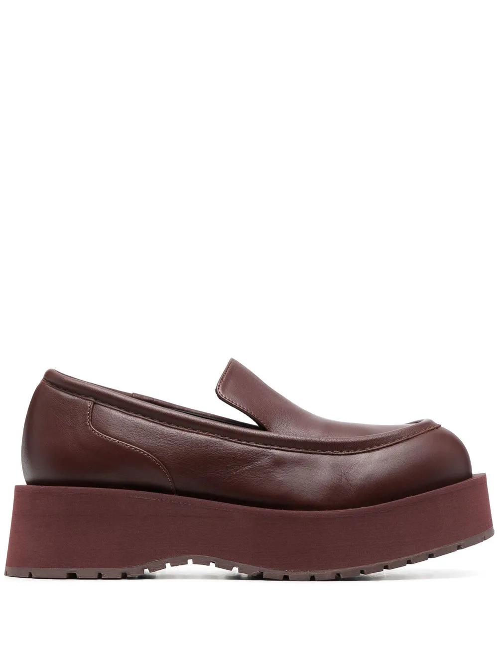 

Paloma Barceló Iris chunky leather loafers - Red