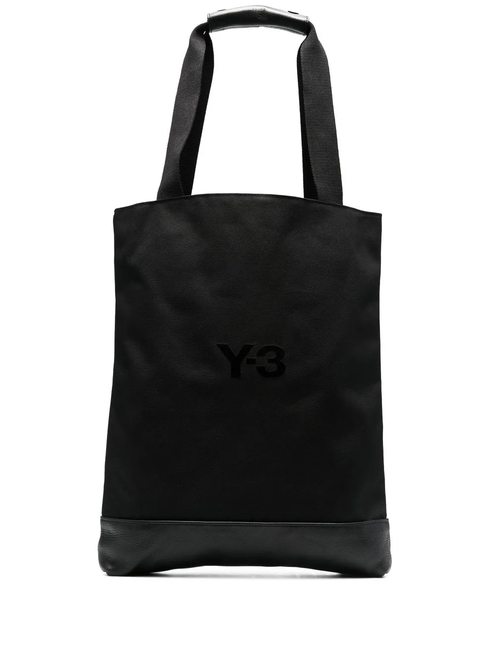 

Y-3 embroidered-logo tote-bag - Black