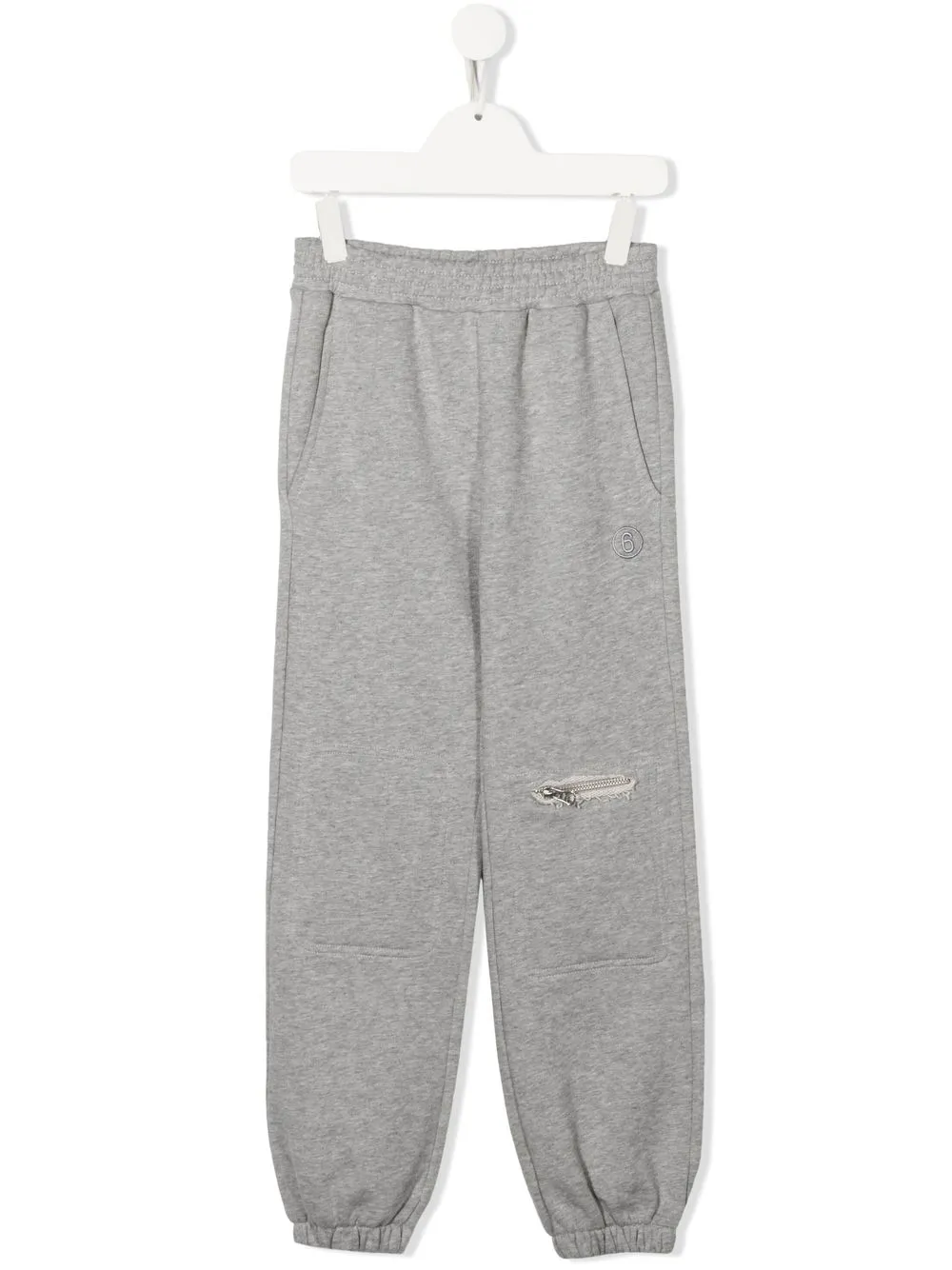 

MM6 Maison Margiela Kids pants con detalle de cierre - Gris