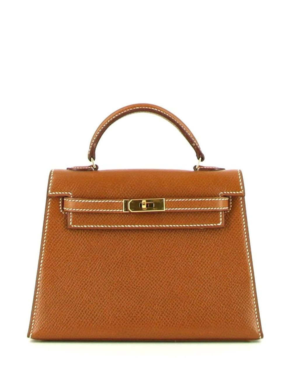 Pre-owned Hermes  Kelly 15 Two-way Bag In Gold
