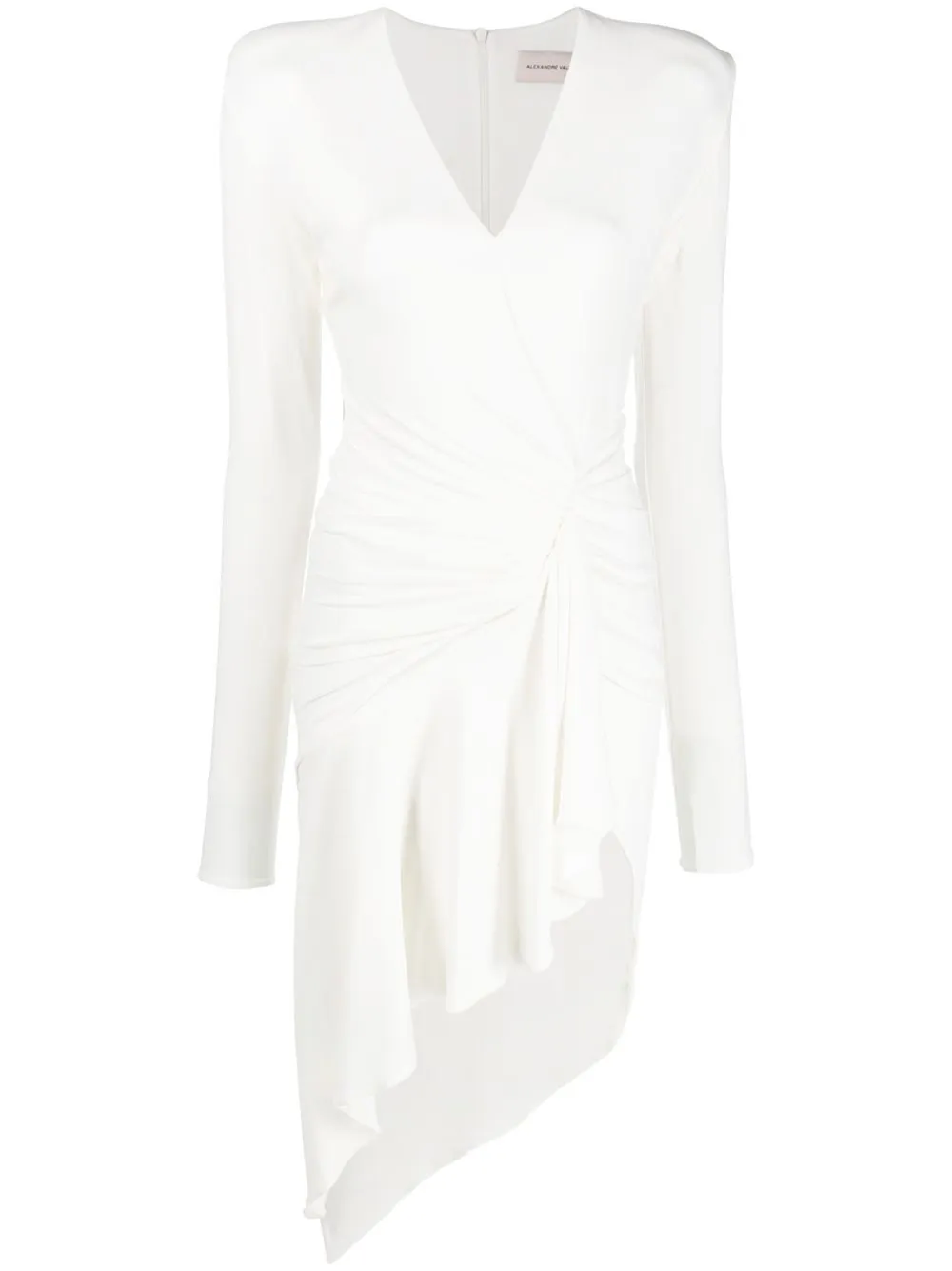 

Alexandre Vauthier ruffle-trimmed asymmetric dress - White