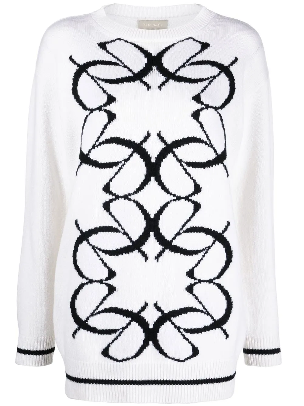 Elie Saab intarsia-knit jumper | Neutrals | Image 1