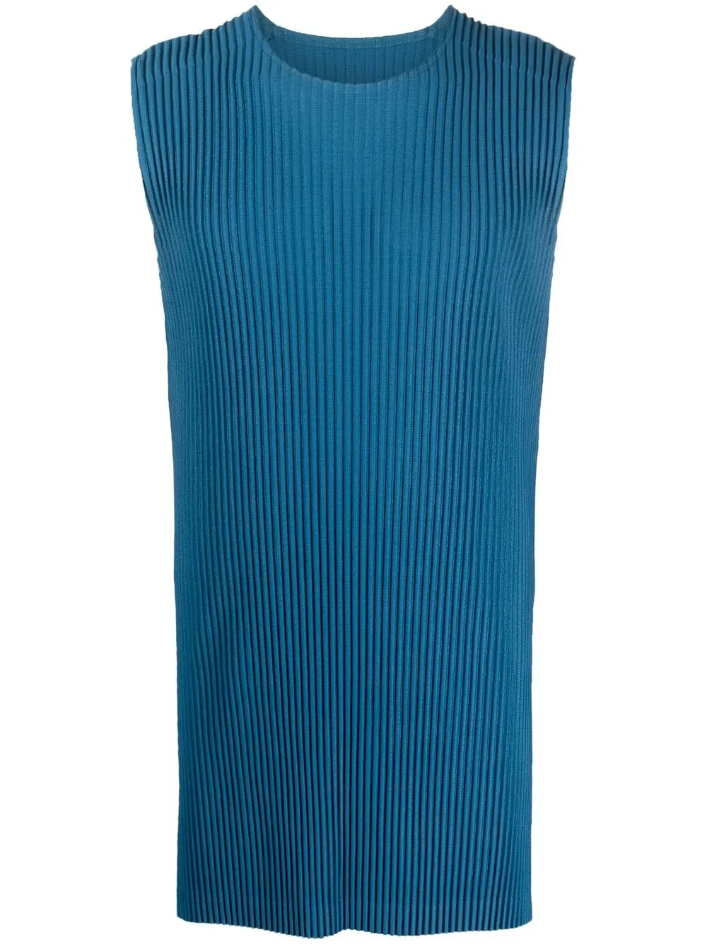 

Homme Plissé Issey Miyake camiseta plisada con cuello redondo - Azul