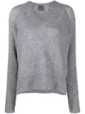 Lorena Antoniazzi v-neck knitted jumper - Grey