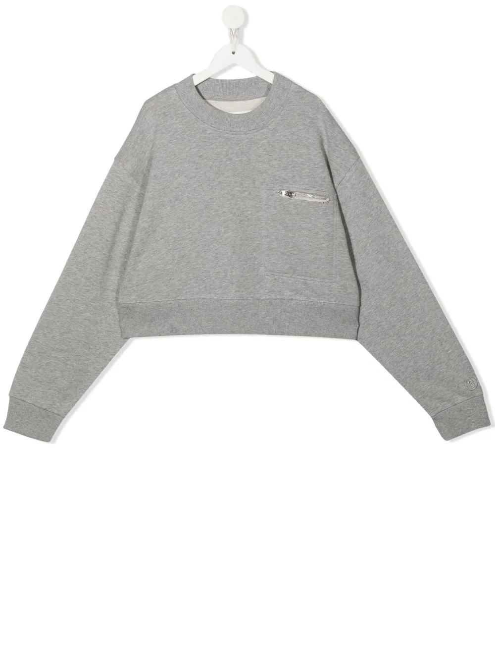 

MM6 Maison Margiela Kids TEEN zip-detail sweatshirt - Grey