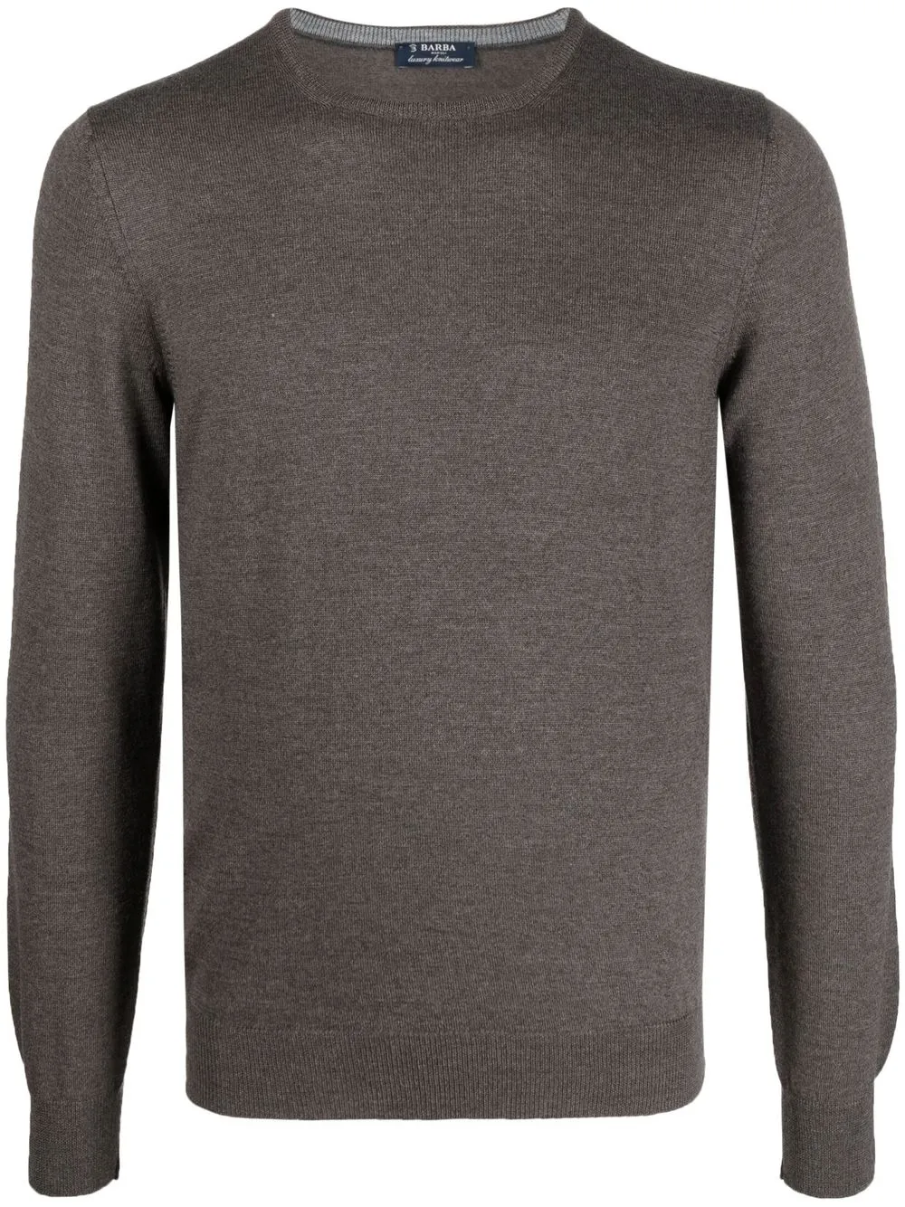 

Barba crew-neck knit jumper - Grey