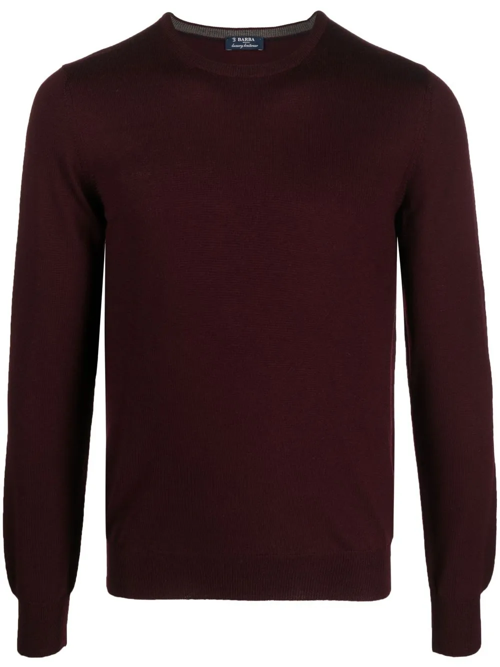 

Barba crew-neck knit jumper - Red