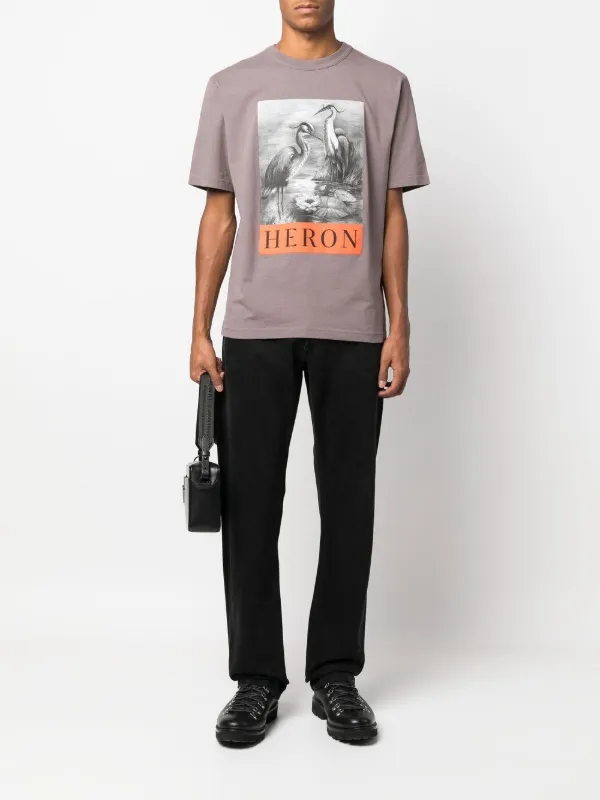 Heron Preston Heron-print Cotton T-shirt - Farfetch