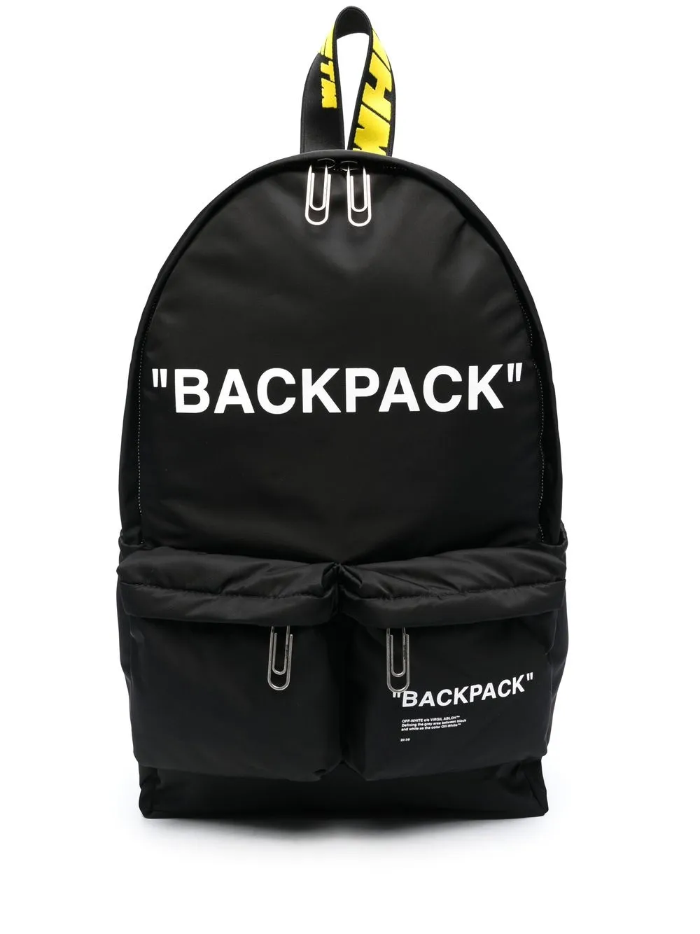 OffWhite sloganprint zipfastening Backpack Farfetch