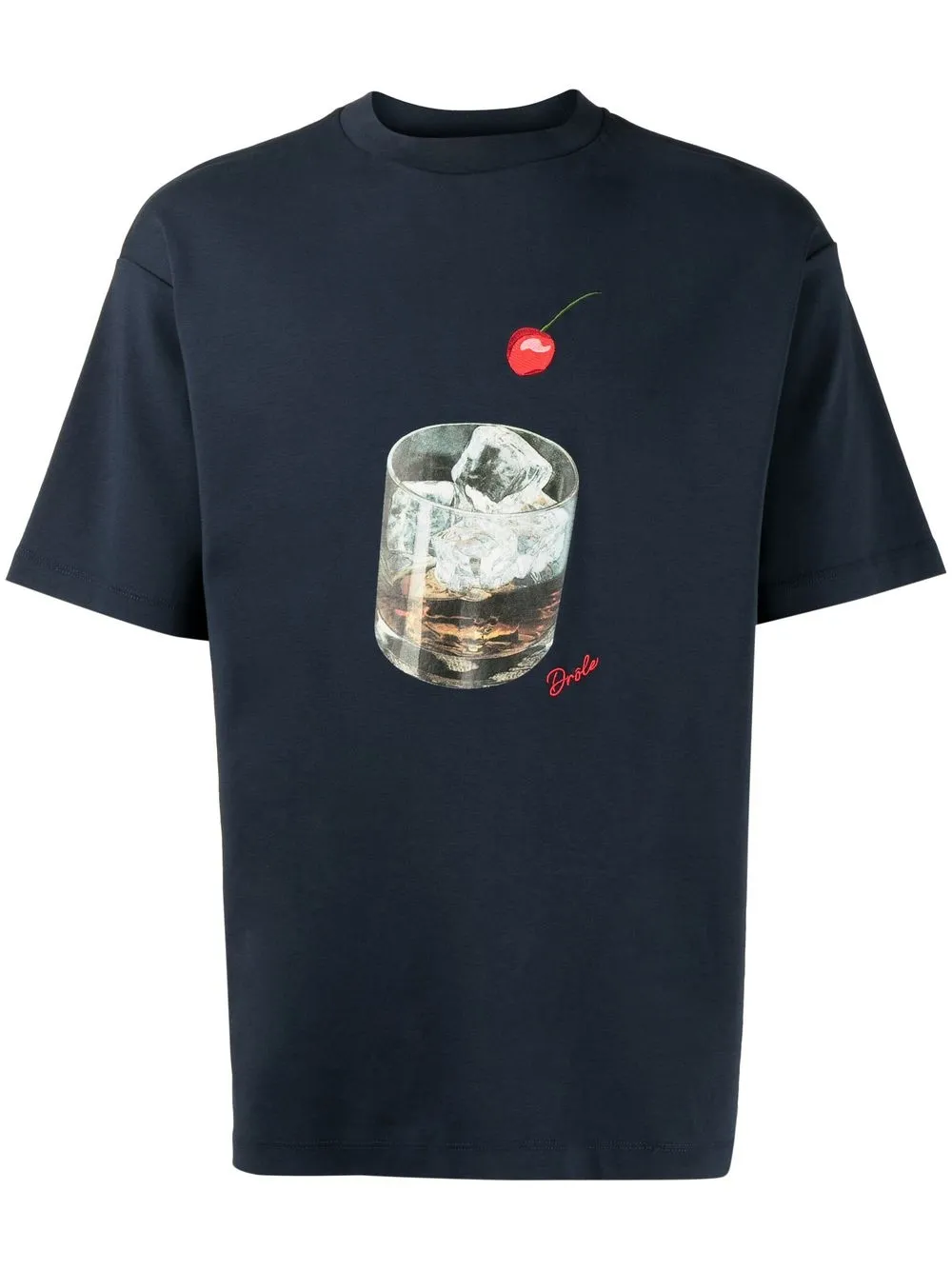 

Drôle De Monsieur playera con estampado gráfico - Azul
