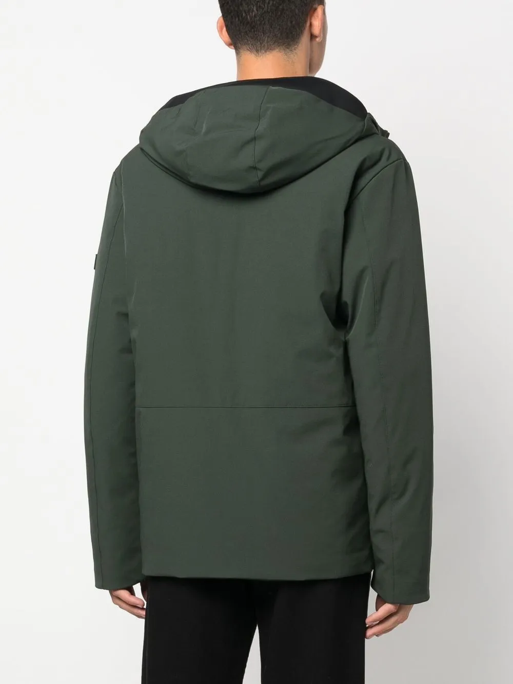 Shop Peuterey Softshell Hooded Jacket In 绿色