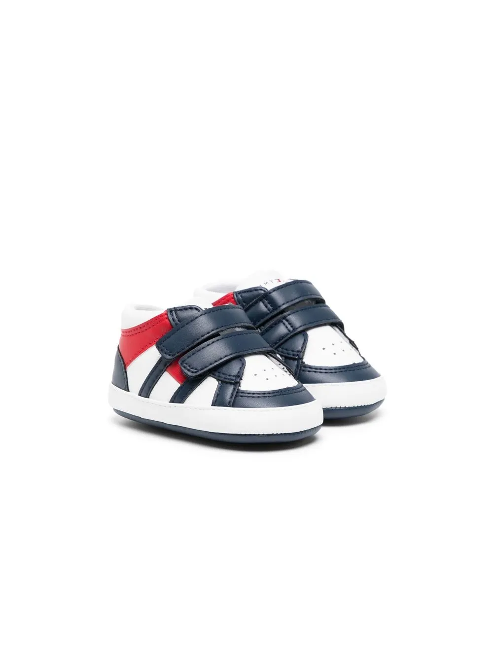 

Tommy Hilfiger Junior tenis con diseño color block - Blanco
