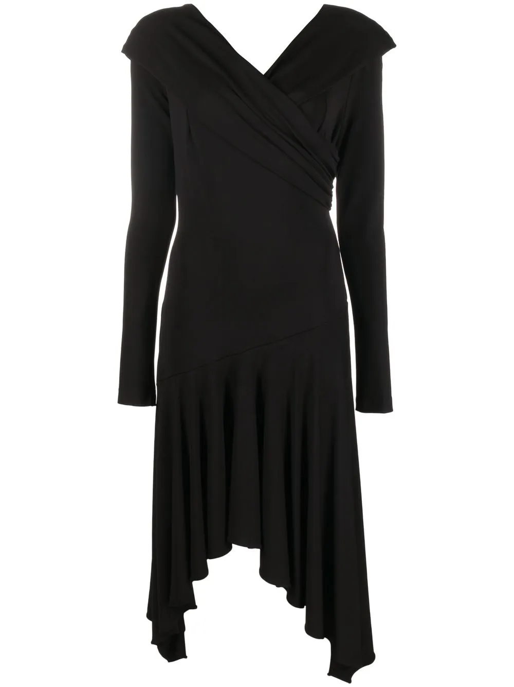 

Blumarine vestido midi con hombros descubiertos - Negro