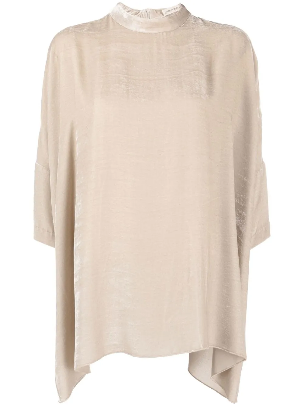 

Gentry Portofino blusa oversize con efecto de terciopelo - Neutro